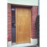 Porte d'entrée Bois Meranti Modèle Plano - Profel