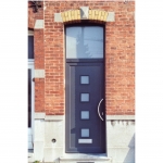 Porte PVC bleu modèle Cadra - Profel