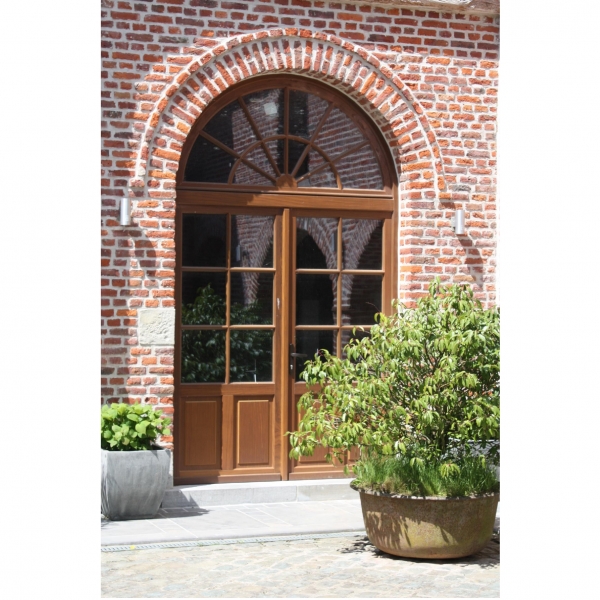 Porte en bois Afrormosia