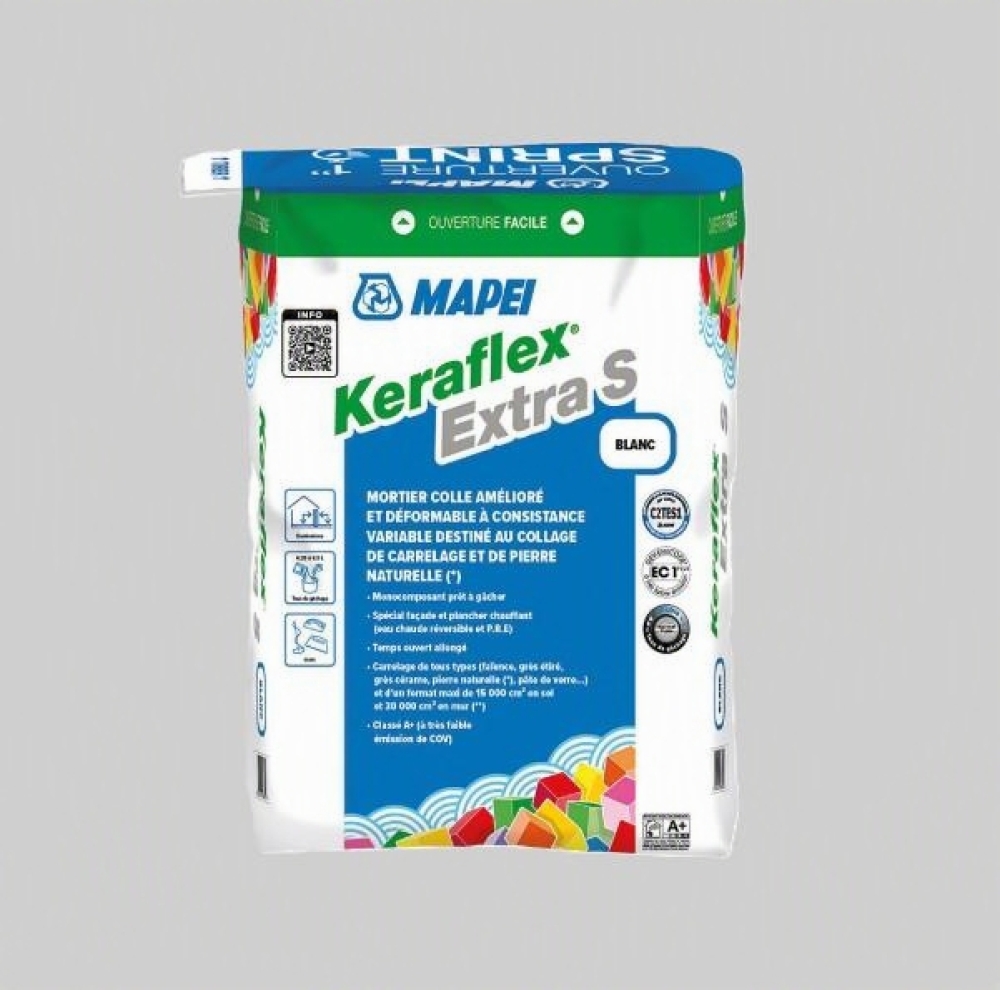 Keraflex Extra S Blanc sac 20kg - Ciment-colle haute performance
