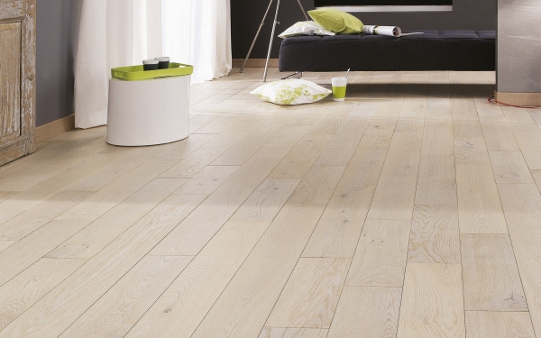 Parquet chêne semi-massif Zenitude huile blanche 495à1992 x 139 x 12/2,5mm