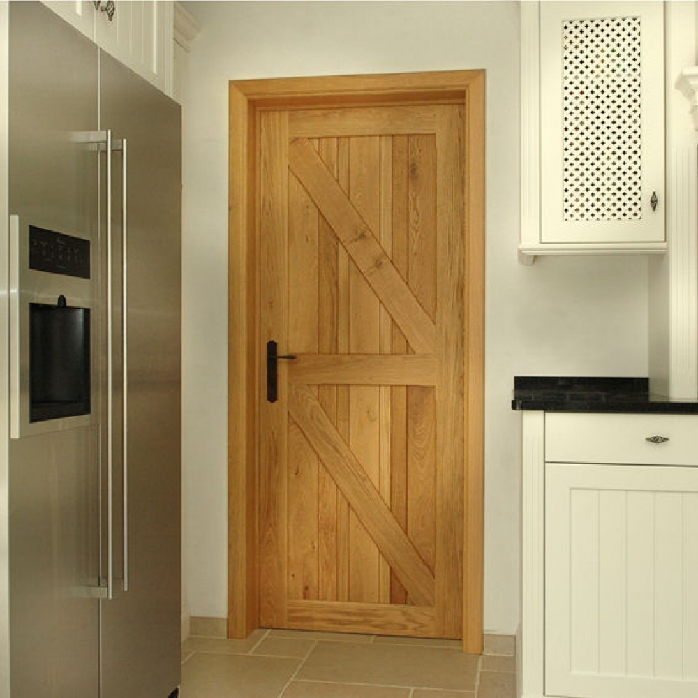 Maison Porte De Garage Avec Porte Interieur En Bois Massif