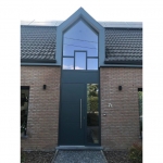 Porte en aluminium gris anthracite RAL 7016 - Profel