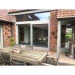 Châssis coulissant en PVC gris de sécurité - Profel