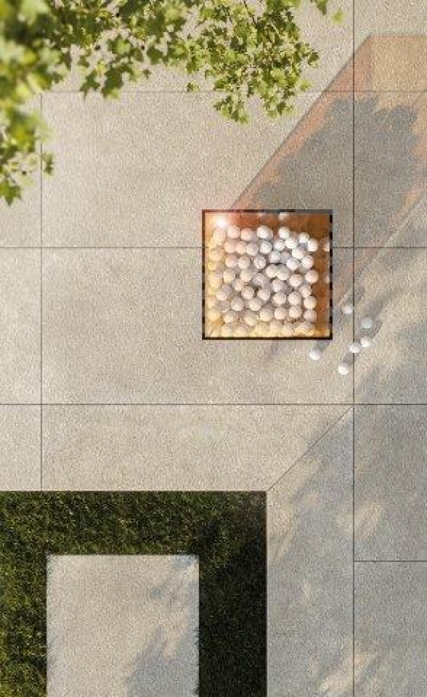 Crema Mist Bocciardato Grip Rectifié 60/120 x 20 mm