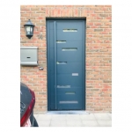 Porte Rando en aluminium gris anthracite - Profel