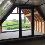 Porte sous versants, en aluminium noir - Profel