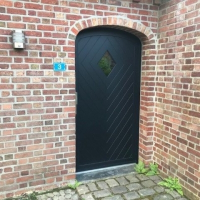 Porte en aluminium noir - Profel