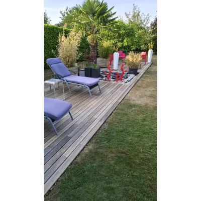 Terrasse en bois exotique Padouk