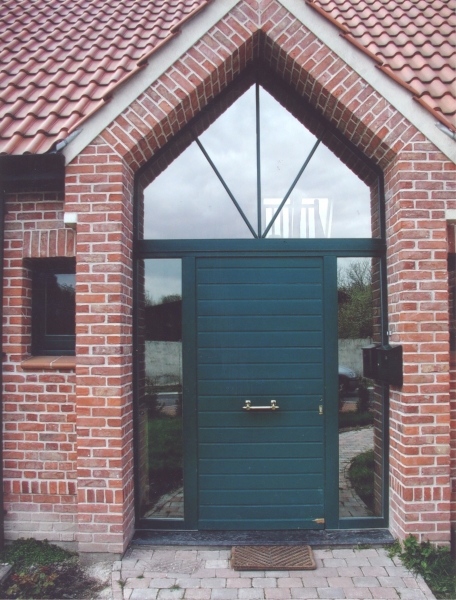 porte d'entrée bois meranti
