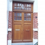 Porte d'entrée Bois afrormosia - Profel