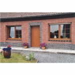 Châssis PVC imitation chêne doré avec croisillons - Profel