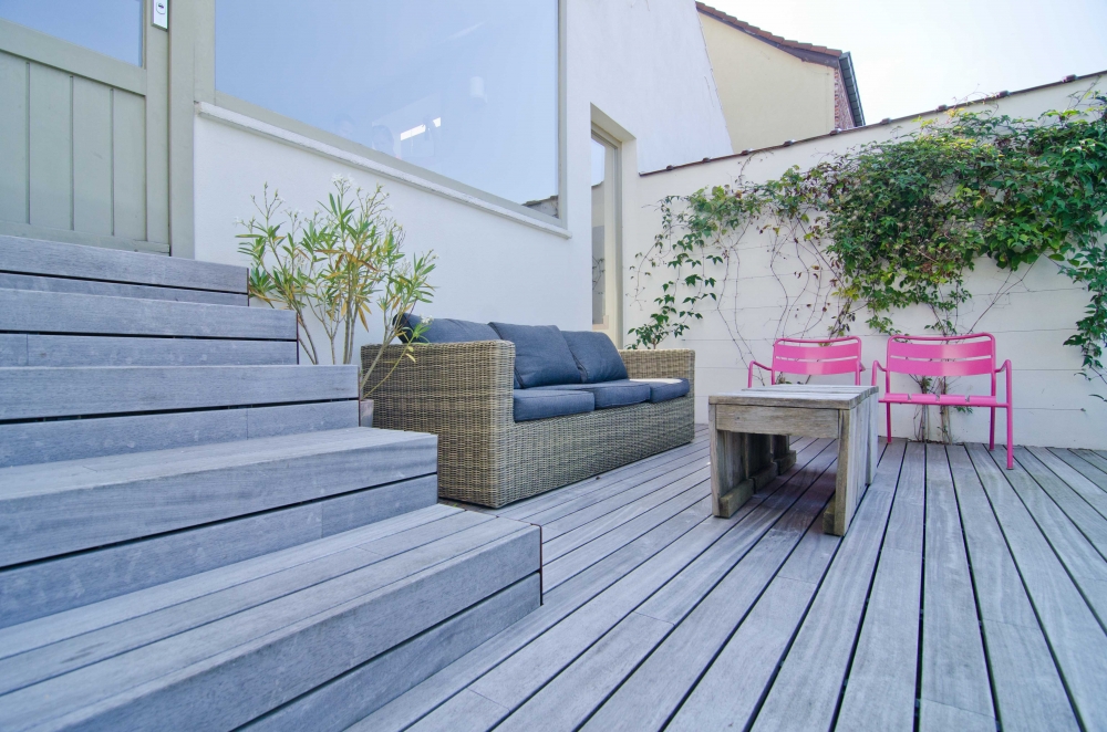 Terrasse en Padouk