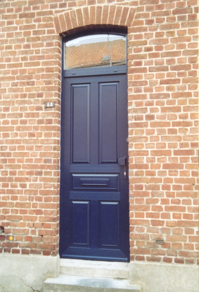Porte PVC bleu modèle Degas