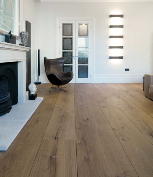 Parquet massif chêne Huile Cire Legend Abbey en 14mm