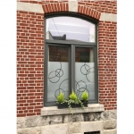 Châssis PVC Classic gris basalte - sablage sur mesure - Profel