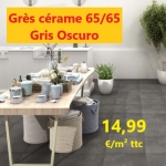 B Gris Oscuro non rectifié - 65/65 x 09,5 mm - EN STOCK - Lot de 27,88 m²