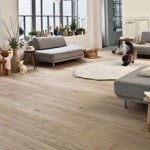 Parquet chêne semi-massif  verni rustique Sable Blanc 1820x190x13/2,5mm