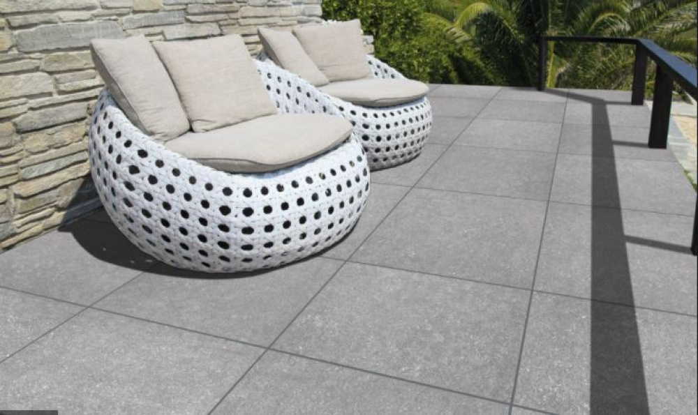 T BB St. Light Grey Rustico Rectifié et Biseauté 60/60 x 20 mm - EN STOCK - LOT de 30,96m²
